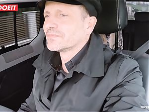 LETSDOEIT - horny Czech seduces and smashes Uber Driver